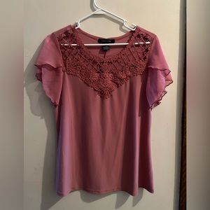 Adele-May dusty rose Medium blouse